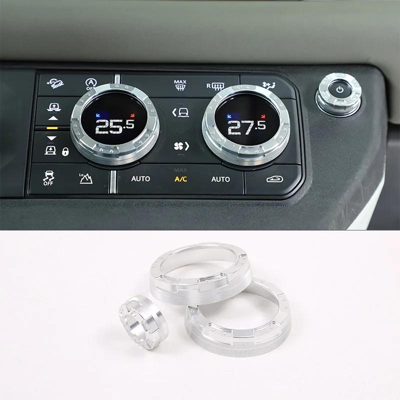 

Aluminum Alloy For Land Rover Defender 90 110 2020-2026 Car Air Conditioning Volume Knob Cover Decorative Ring Car Accessories