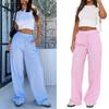 Women's Fashion Casual Solid Color Print Pants & Capris