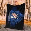 Dinamo Zagreb Flannel Blanket Soft Warm All-Season Throw, Design for Camping, Car Travel, Hiking Sofa, Bed, Office Perfect Gift for Parties