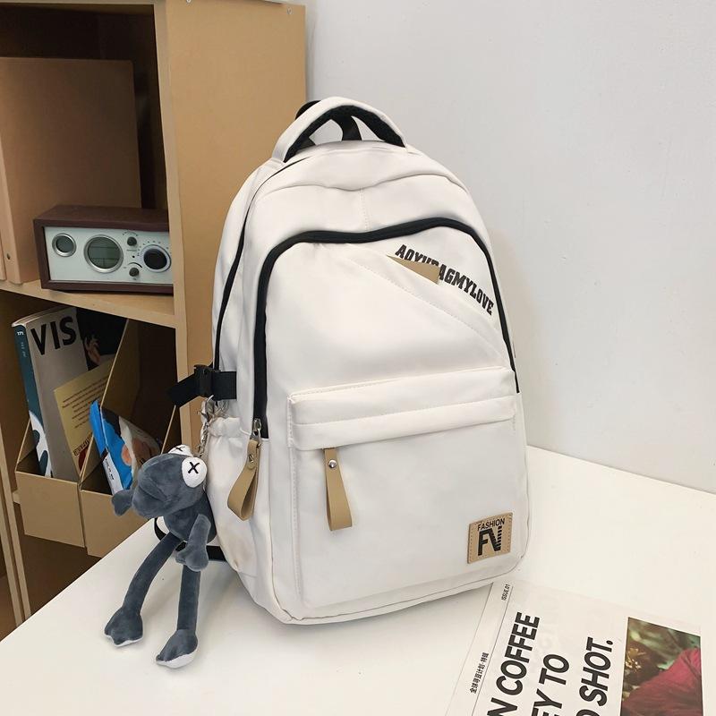 Cool School Bag Male College Student Light Leisure Travel Backpack Female High School Student Simple College Style Computer Backpack
