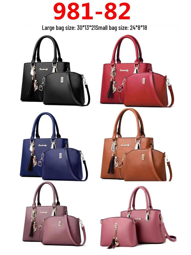 Borsa a Mano Elegante da Donna Stile Hong Kong – Borsa a Tracolla e a Spalla di Grande Capacità