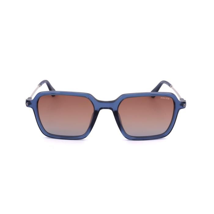 Lunettes de Soleil Police SPLL10 52/20/145 0892 BLU TRASPARENTE LUCIDO ACETATE MAN POL SUN SPLL10 0892 52 20 145