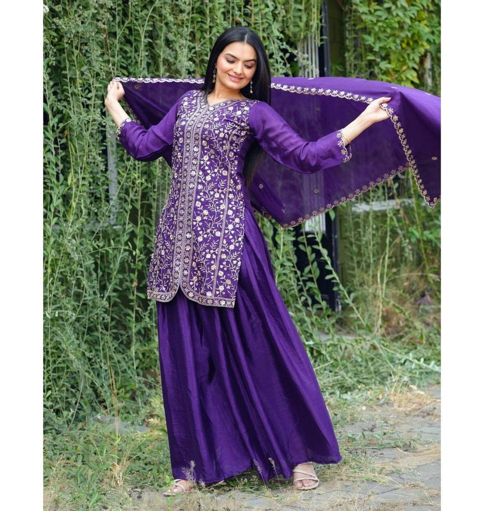 Bollywood Party Wear Sharara Salwar Suit Indian Pakistani Designer Salwar Kameez