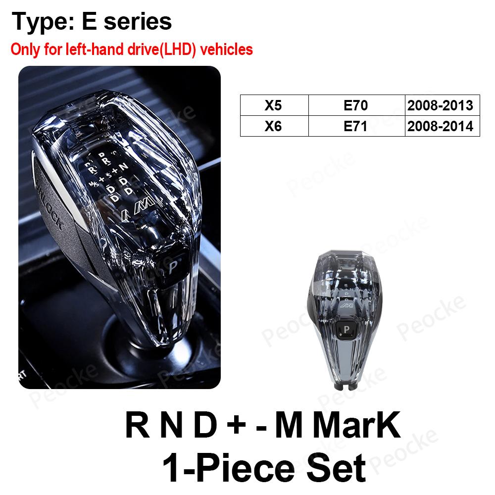 Crystal Gear Shift Handle For BMW F10 F20 F21 F22 F32 F33 F36 G30 Gear Shift Lever Head F06 F12 F13 E70 E71 F30 Crystal Gear Rod