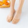 Anti-Slip Silicone Dotted Summer Women Hosiery Half Palm Socks Invisible Socks Forefoot Insoles