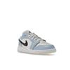 Air Jordan 1 Low GS Ice Blue Kids Sneakers Black Sail White 554723-401