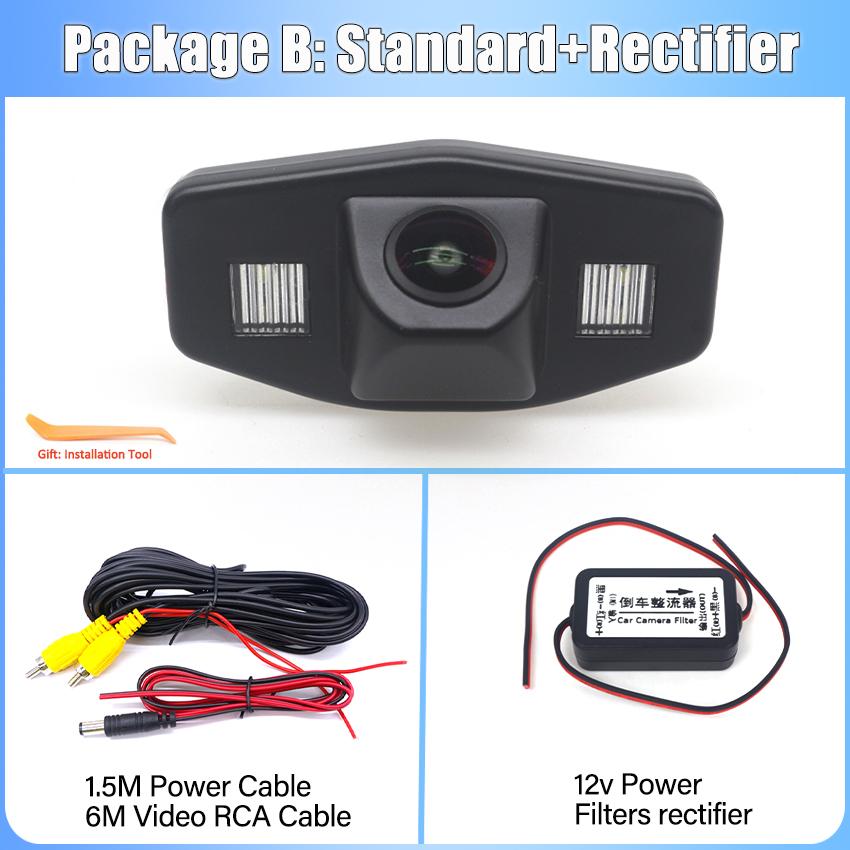 HD CCD 1080P Backup Rear View Camera For Honda Accord 6 Civic Pilot Acura TSX 2004~2007 2008 2009 2010 2011 2012 Car Reverse