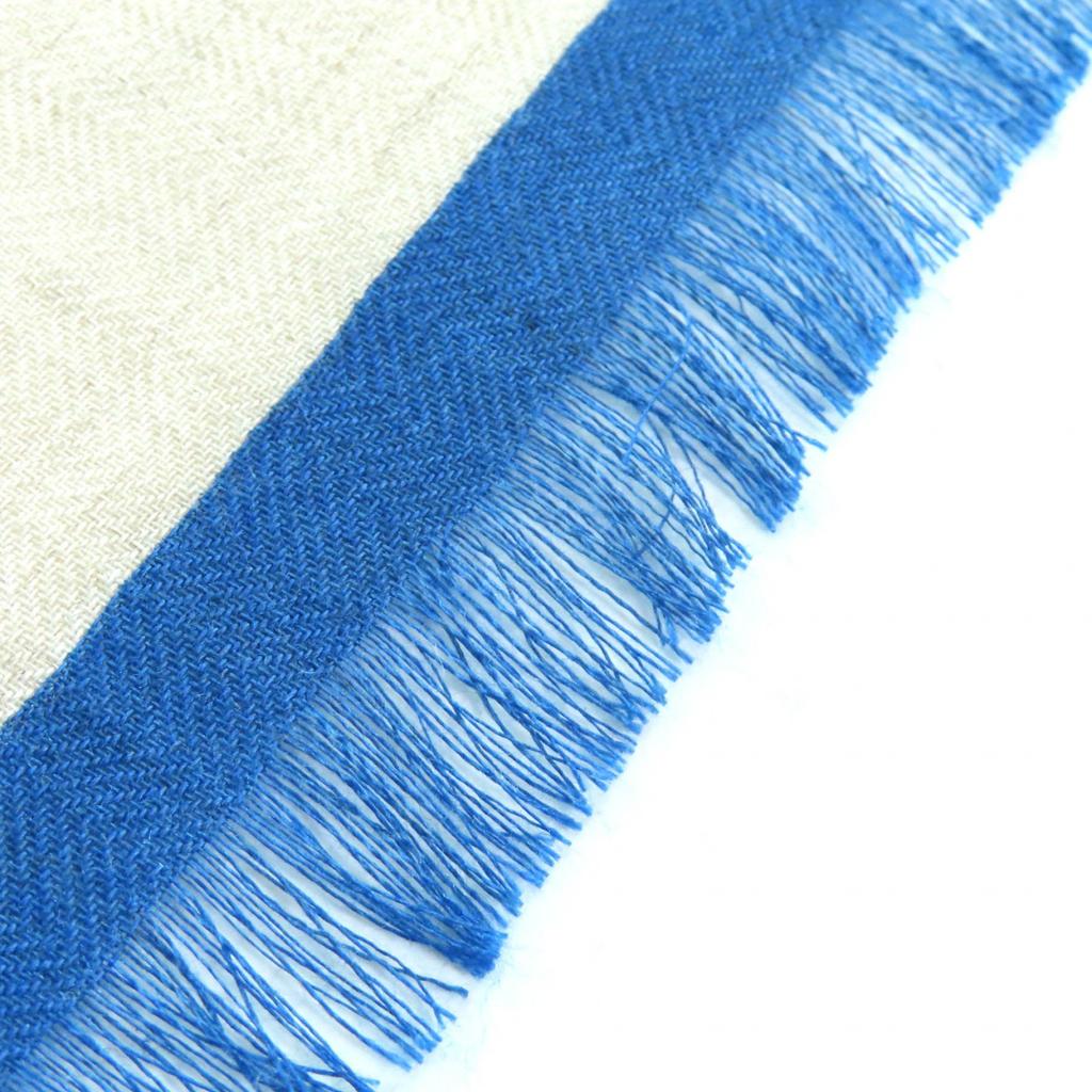 Exzellenter HERMES Schal Rechteck 63x70,9"" Tattersall Kaschmir Damen Gebraucht