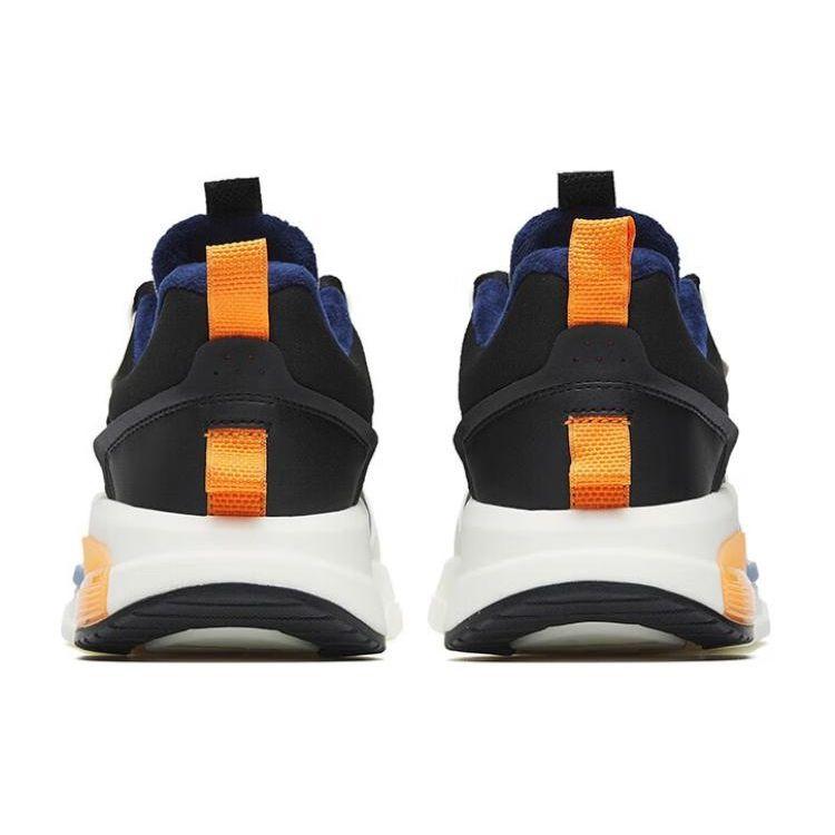 Anta Magic Cube Fleece Comfortable Shock Absorbing Non-Slip Wear-Resistant Warm Low-Top Casual Shoes Men Sneaker Black White 112248808-5