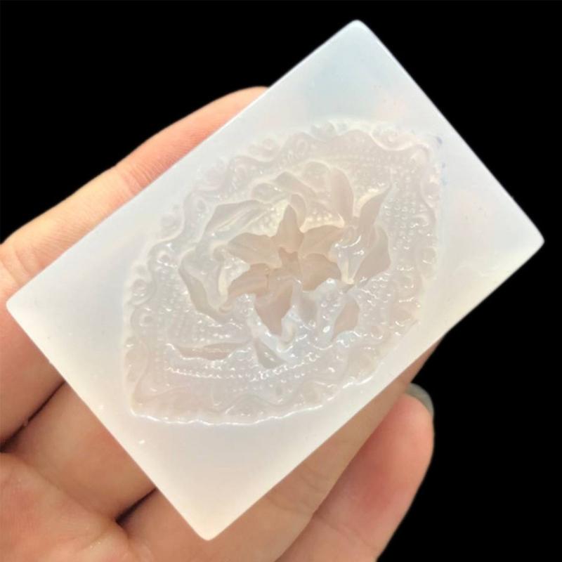 Soap Molds Candle Mould Epoxy Resin Moulds Crafts Moulds Flower Shaped Silicone Material Gift for DIY Hand-Making Lover