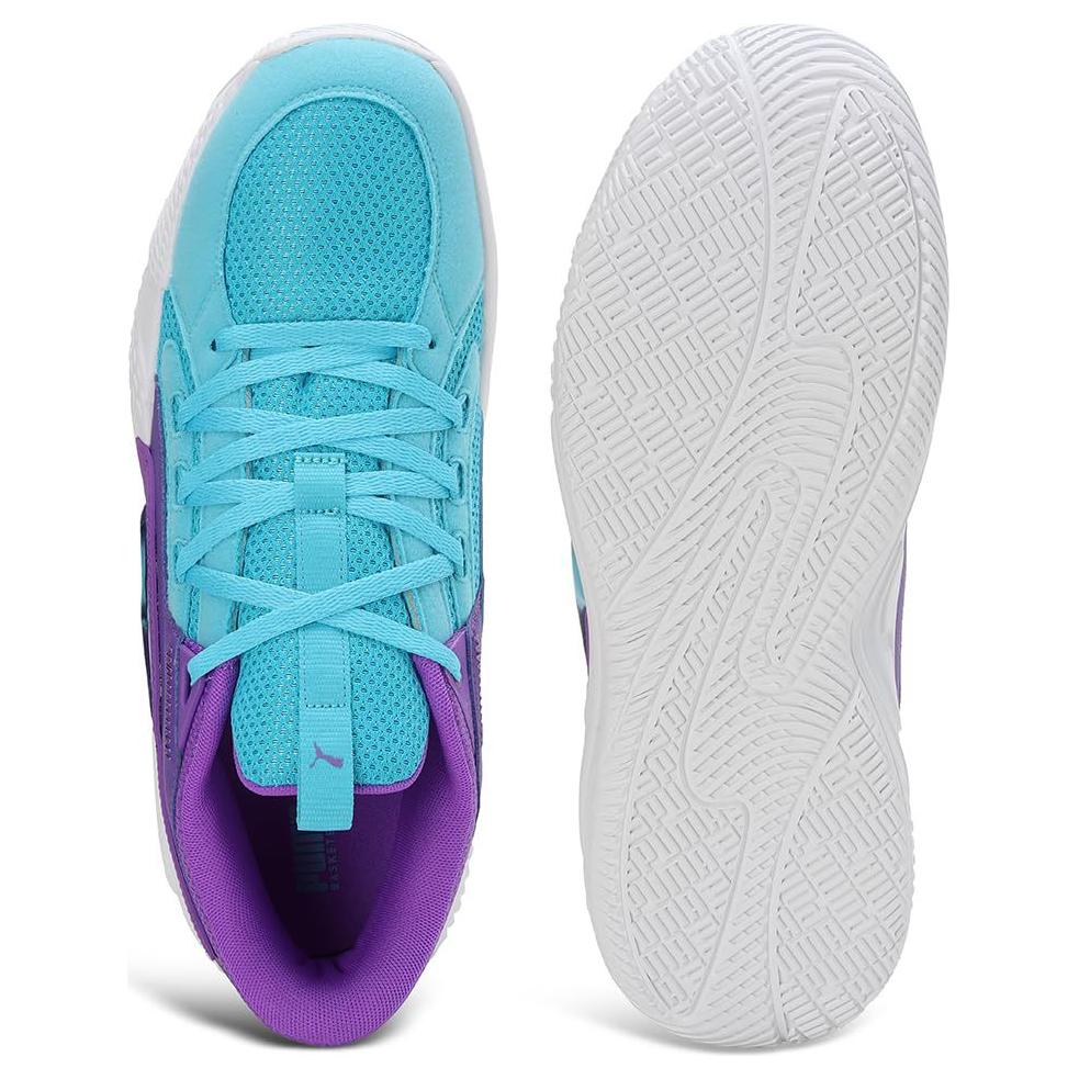 Puma Court Rider Chaos Bright Aqua Purple Glimmer Men Sneakers Blue White 379013-06