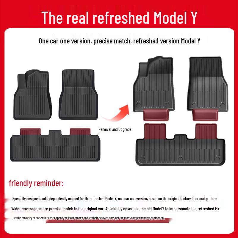 All-Inclusive Floor and Trunk Mats for Tesla Model 3/Y Refresh