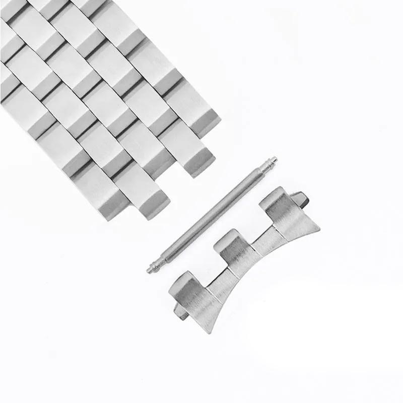 Stainless Steel Strap Connector for Seiko SKX009 SKX007 Curved Flat End Adapter for Rolex Bracelet Link Accessory 18/20/21/22mm