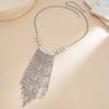 Ingemark New Exaggerated CCB Bead Tassel Pendant Necklace Women Vintage Metal Geometric Clavicle Chain Party Luxury Jewelry Gift