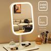 Lustro kosmetyczne na biurko Niche Modern z 3 kolorami światła LED, dotykowe lustro do makijażu, lustro do ubierania do sypialni damskiej