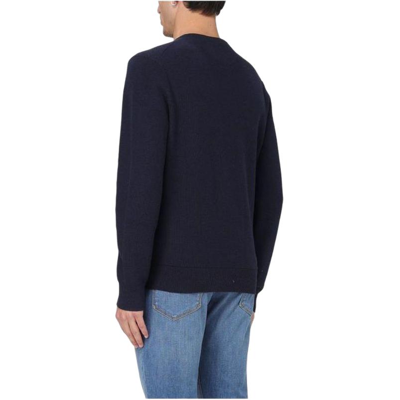 Polo Ralph Lauren Solid Color Crew Neck Fitted Sweater Men sweater Blue 710918163-001