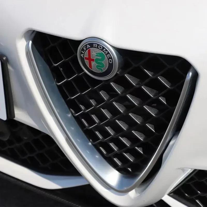 For Alfa Romeo 2026 Hot Sticker 5 Colors 75mm Car Front Hood Emblem Logo Rear Trunk Badge for Alfa Romeo 159 147 Giulietta Stelv