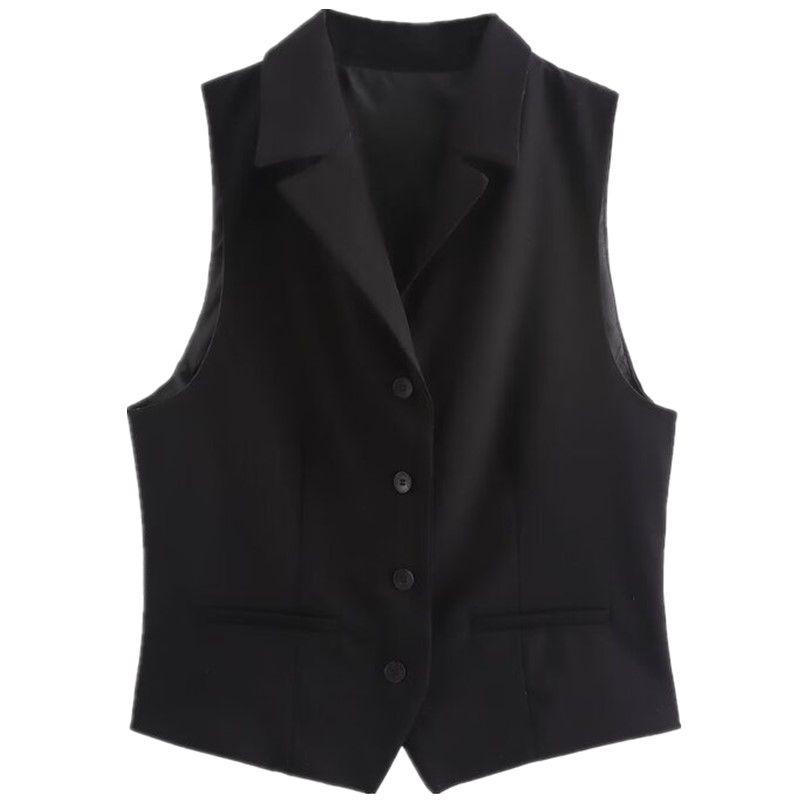 Fashion Style 2024 Fall and Winter New Women's Clothing All-Matching Shirt Style Straight Cut Vest Jacket Outwear 4749803
