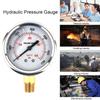 1/4 NPT Male Automotive Oil Pressure Gauge Instrument US Standard Thread Hydraulic Mater Tool 0-5000 PSI Liquid Filled Tools