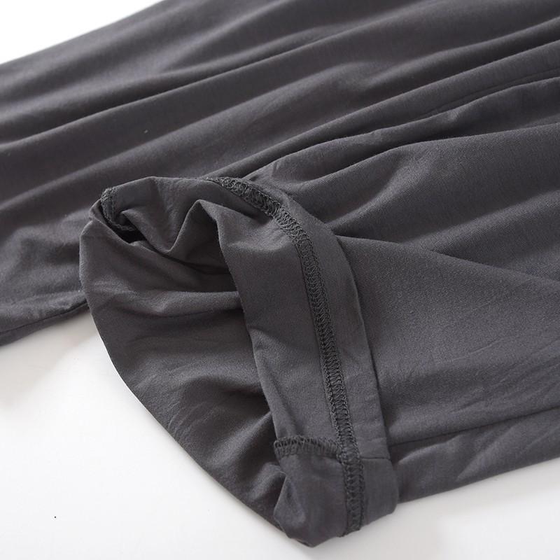 Men's Casual Modal Cropped Pants - Comfortable for Outdoor, Pajama, or Home Wear - Loose Fit for Spring and Summer.