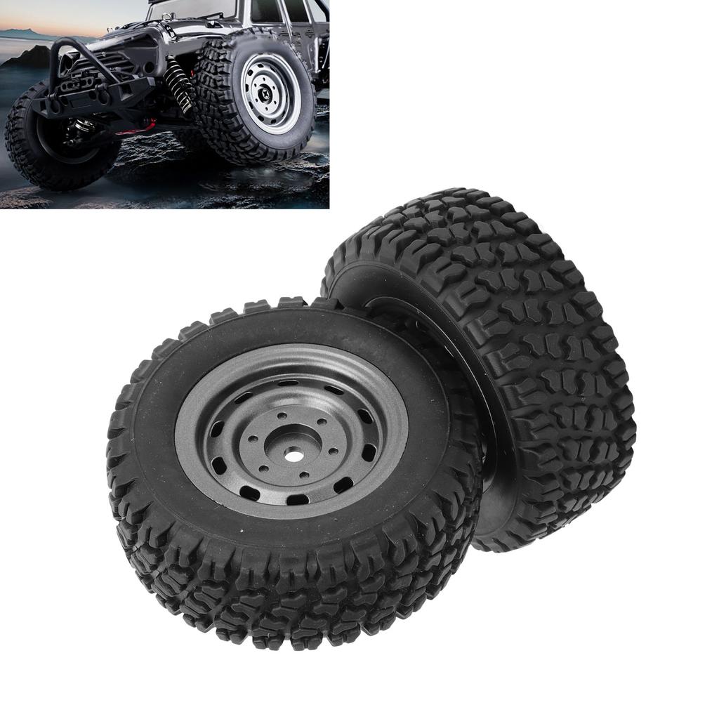 2 Pcs 82mm RC Car Tire 31mm Width 12mm Hex Adapter Spare Part for SCY 16103 1/16 RC Off Road Car