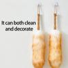 Home Cleaning Duster With Bamboos Handle Thickened Wool For Dust Removal On Electronics Furniture And Hard To Reach Area