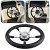 13" Diameter Stainless Steel Steering Wheel 5 Spoke Design For Recreational Boats And Professional Ships