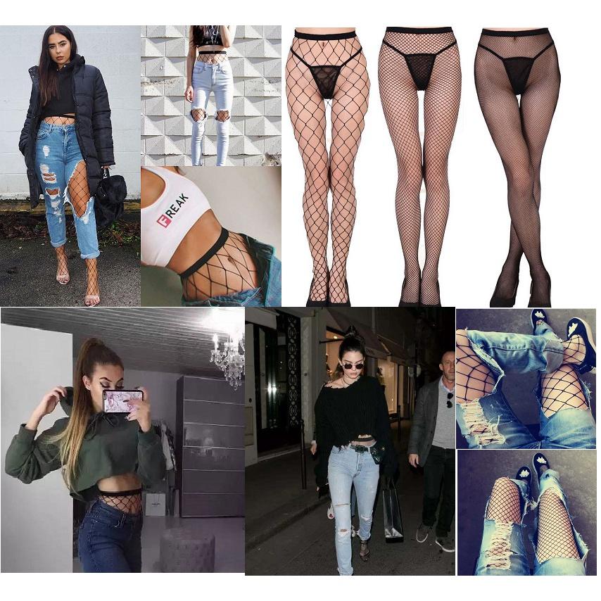 Elegant Fishnet Stockings Large And Small Mesh Ultra-sheer Tights For Women