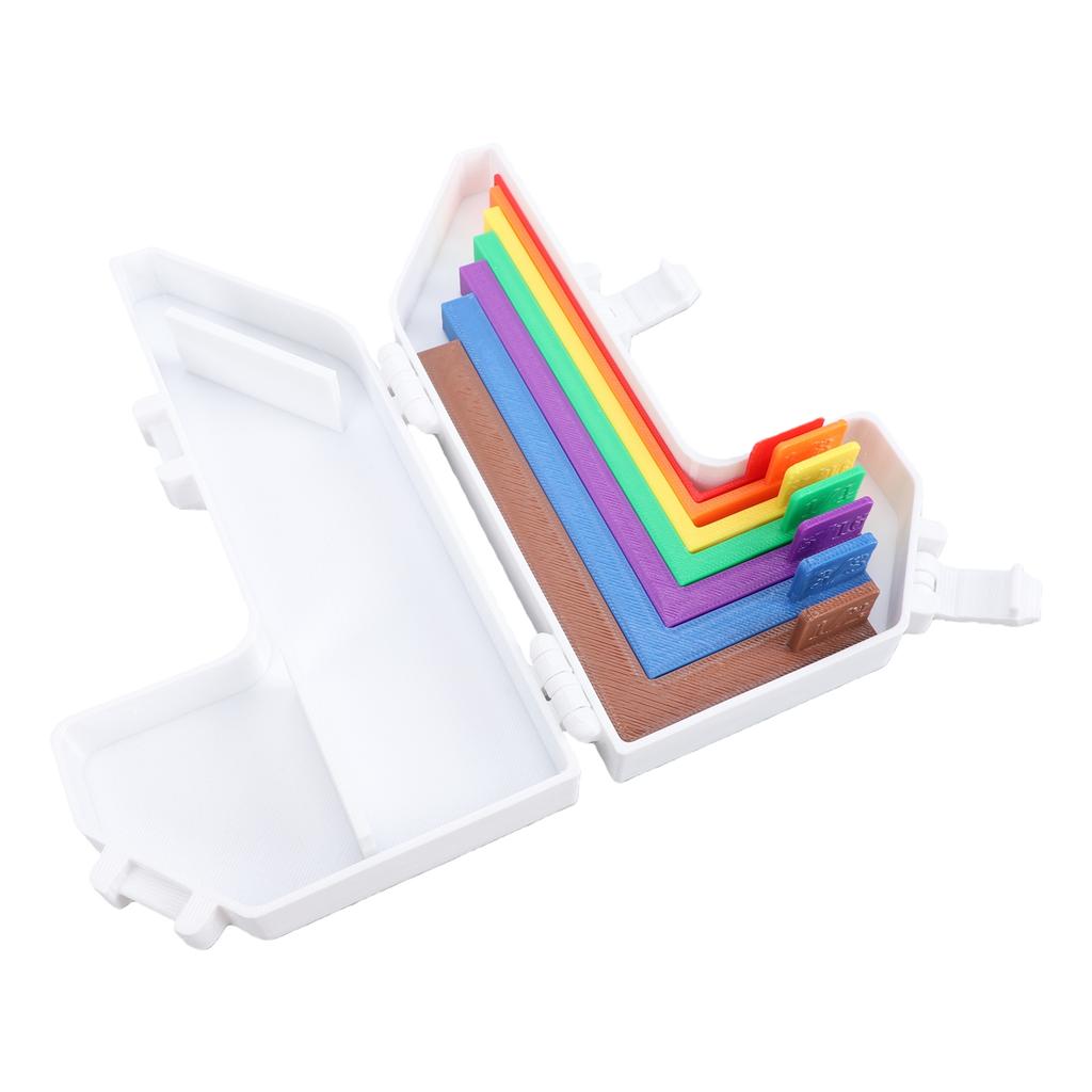 7pcs Paper Crafting Alignment Guide Scrapbook Alignment Tool Set with Storage Box
