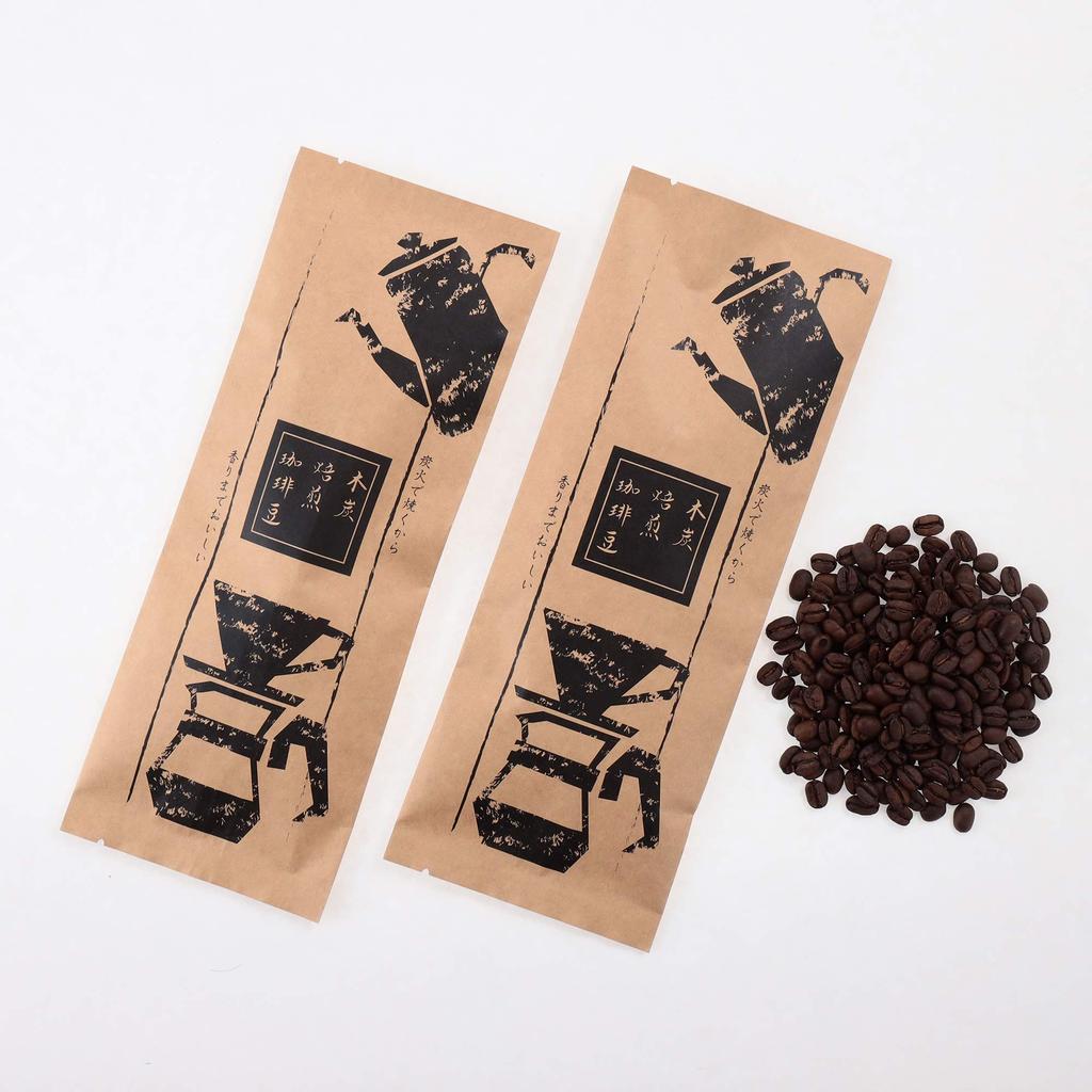Coffee beans Charcoal roasted coffee heavy Mandhelin beans, aroma, (400g (as beans))
