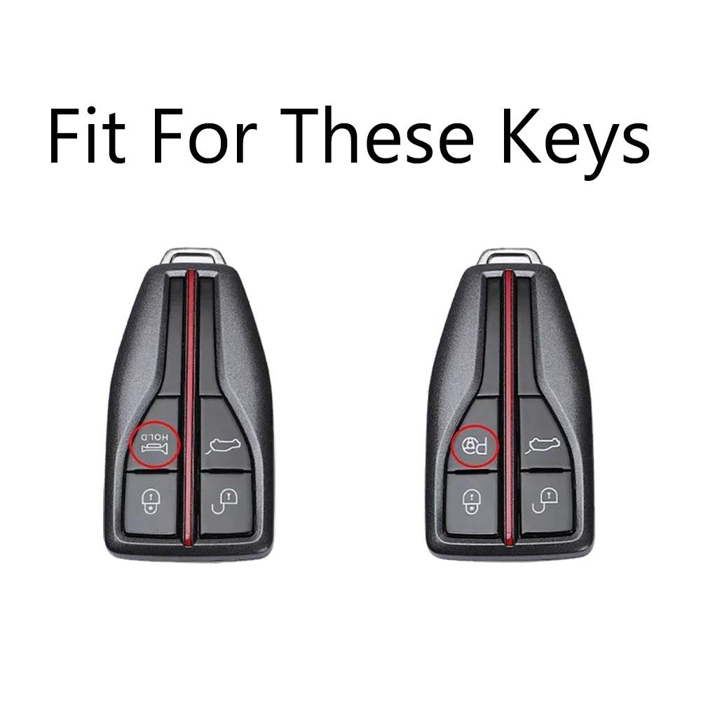 Zinc Alloy Car Key Case Cover Shell Fob For Red Flag Hongqi H5 Faw Red Flag H6 H9 H7 H5 H9 Hs7 Hs9 Hs5 Accessories