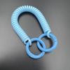Colorful Retractable Keychain Spring Rope Anti-Lost Card Holder Strap Spiral Phone Lanyard  Student