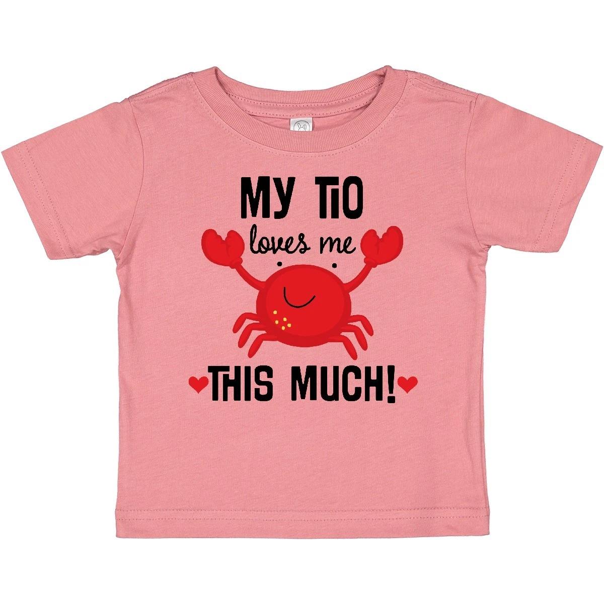 Inktastic My Tio Loves Me Nephew Baby T-Shirt Childs Clothing Clothes Infant 150
