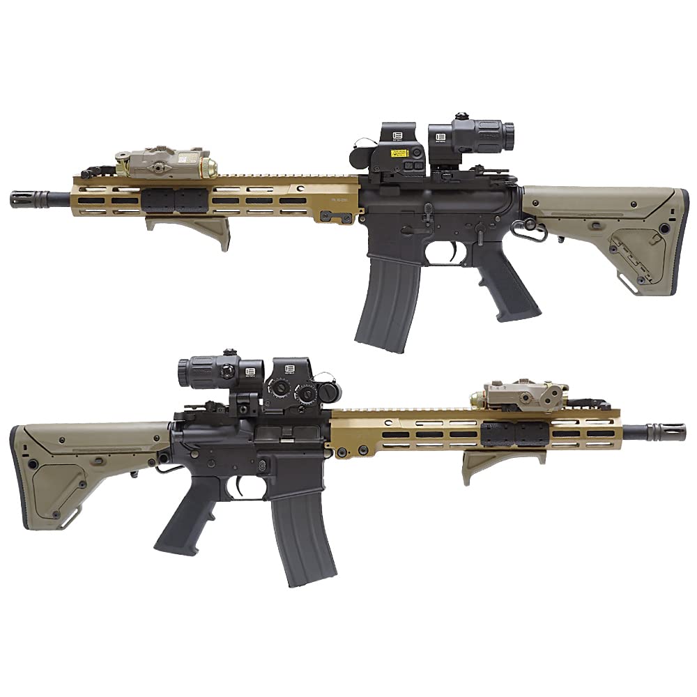 Ryohin Buhin Evolution Gear Iotek Holografisk Flagg G33 Flagg Replika Rødpunktsikte Sett EXPS3-3 Sikte, Svart/US & Forstørrer, Svart/US