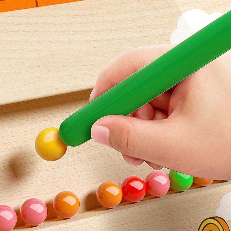 

Детский магнитный лабиринт с шариком, ручка для бега, тренировка логического мышления и концентрации, игрушки для раннего развития