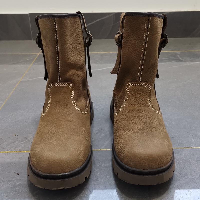 

Специальное предложение: Короткие ботинки из натуральной кожи — унисекс, ретро-стиль для верховой езды и Мартина, дышащие и модные 45