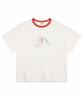 Pilpeu Rough Stitch Crop Tee 53 (Ivory)
