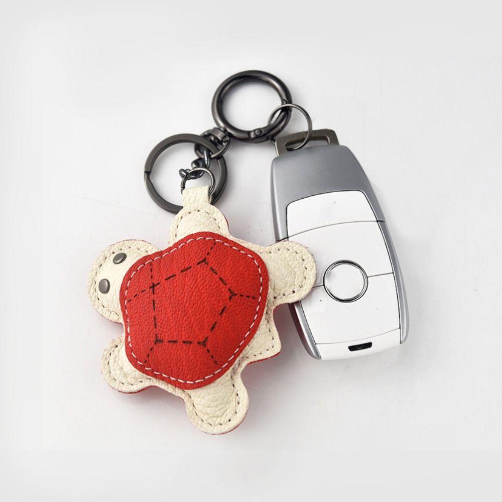 Hanger Pu Leather Key Chain DIY Bag Pendant Cute Leather Turtle Pendant Bag Ornament