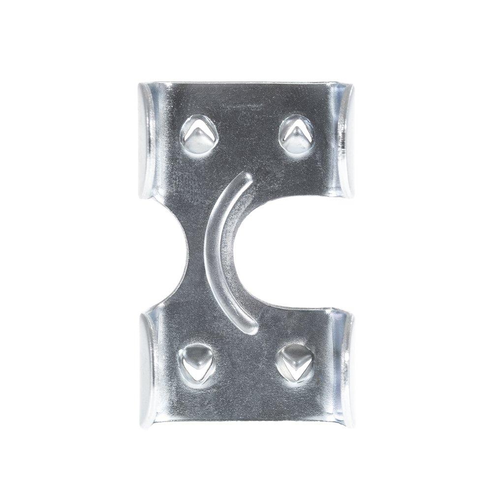 Heavy Duty Galvanized Double Rope Clamp Fits 3/8", 1/2", 5/8", 1/4" Rope Cord - Multiple Pack Sizes Available
