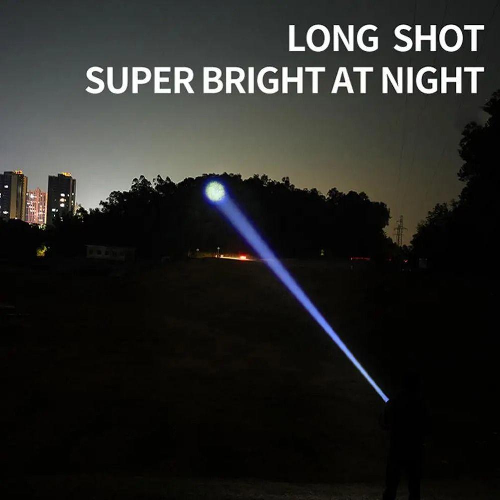 Rechargeable Strong Lighting Flashlight Long-Range Floodlight Portable Pocket Torch  Hiking