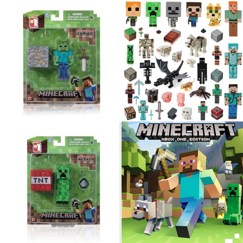 Minecraft Puslespils Actionfigurer Samling Høj Kvalitet Boligdekoration Og Gave Til Spillere