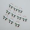 Set Of 10 Panda Charm Fashionable Accessories Cartoon Animal Pendant for Handmade Necklaces Bracelets Jewelry Supplies