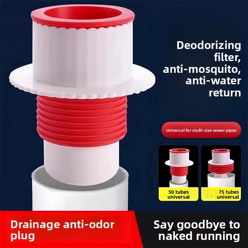 Drainage Downpipe Sealing Cap Plug Anti-return Ring Floor Leakage Kitchen Washbasin Sealing Plugs