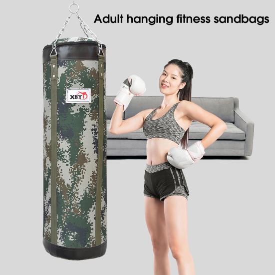 Canvas Boxing Bag Hanging Design High Strength Good Toughness Empty Punching Bags for