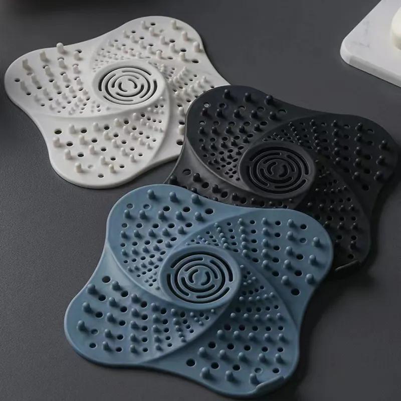 Silicone Floor Drain Kitchen Sink Filter Bathroom Odor Proof Floor Drain Easy To Clean And Beautiful Water Pool Drain Hair Filter YLE57