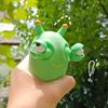 1Pcs Funny Grass Worm Pinch Toy Green Eye Bouncing Worm Squeeze Toy Relieve Anxiety Decompression Toy ZPG