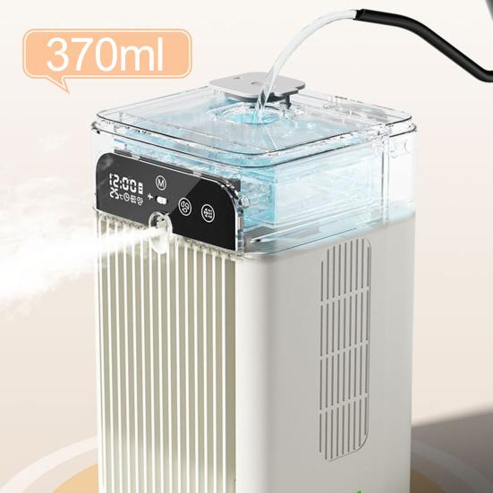 Tragbarer Luftkühler Ventilator 3 in 1 Kühlung Befeuchtung & Laden Mini Verdunstungskühler