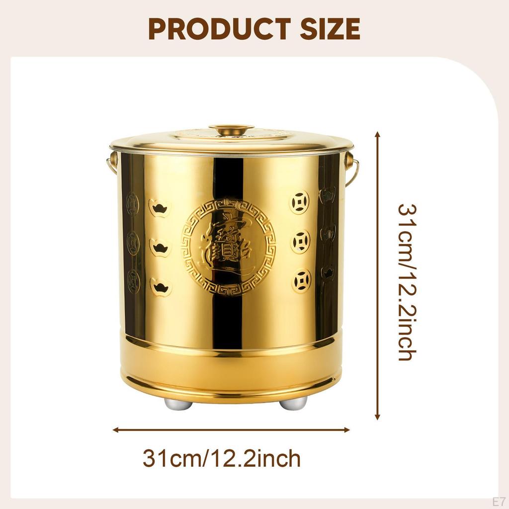 Burn Barrel Multifunctional Burning Bucket for Garden Debris Outdoor Paper