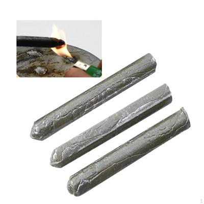 3Pcs Welding Sticks Solder Tin Rod Aluminum Soldering Rods Powder Cored for Iron