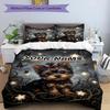 3pcs Custom Name Butterfly Dreams Yorkshire Bedding Set Printed Bedding Set Duvet Cover Closure Includes 1 Duvet Cover & 2 Pillowcases Bedroom Decor